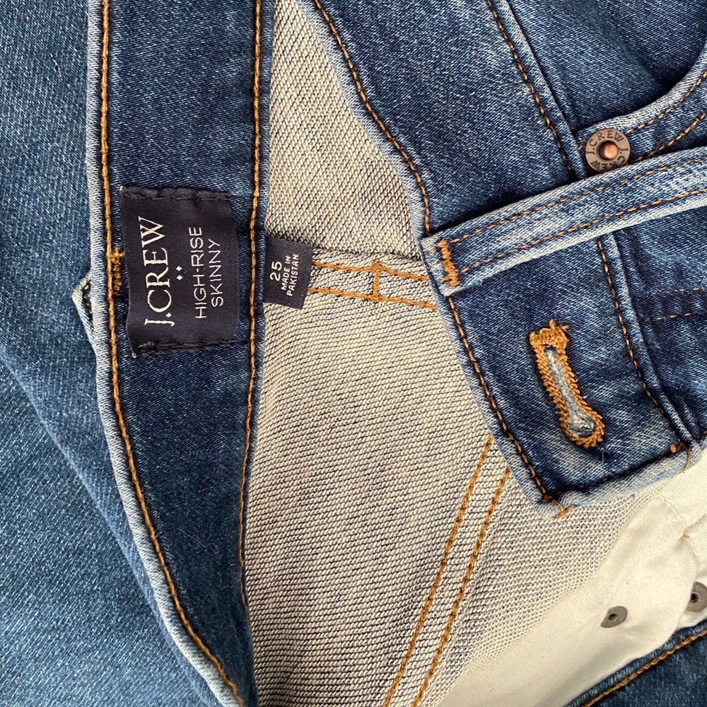 J. CREW like new high rise skinny size 25